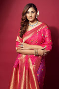 organza silk saree