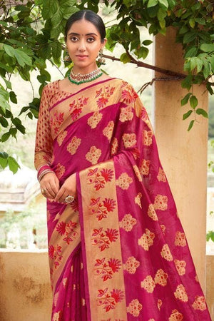 organza silk saree