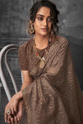 organza silk saree