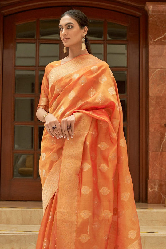 organza saree embroidery
