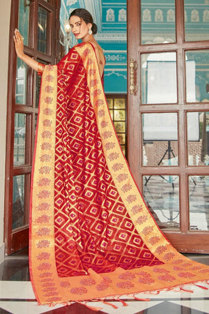 organza silk saree