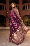 Organza Saree Sangria Purple Organza Saree saree online