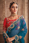 organza saree