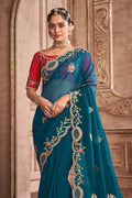 organza silk saree