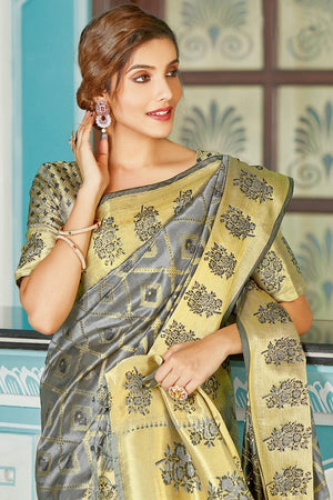 organza silk saree