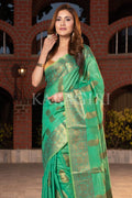 Organza Saree Seafoam Green Organza Saree saree online