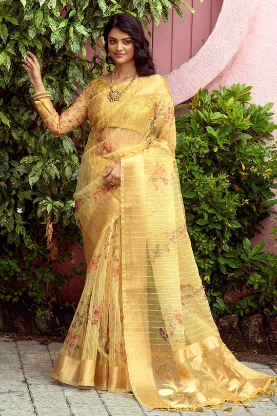 organza saree online