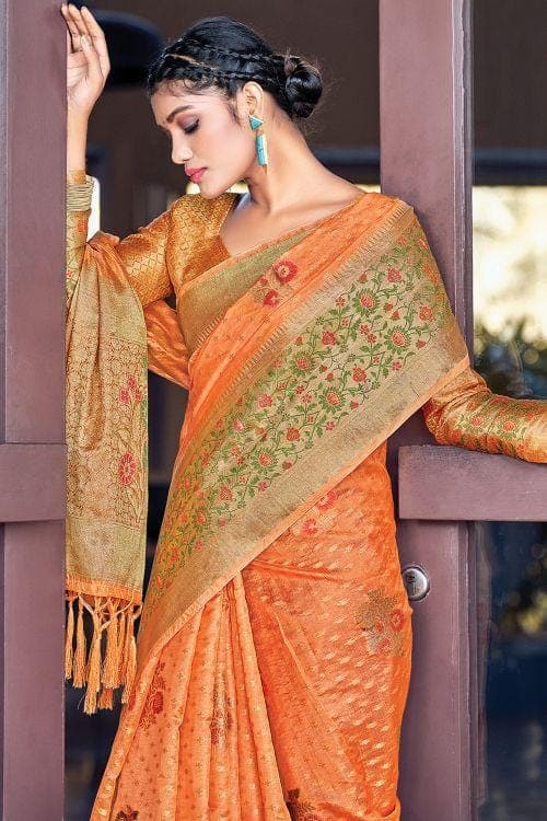 organza saree online