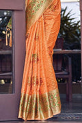 organza saree blouse designs
