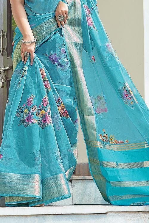 organza silk sarees