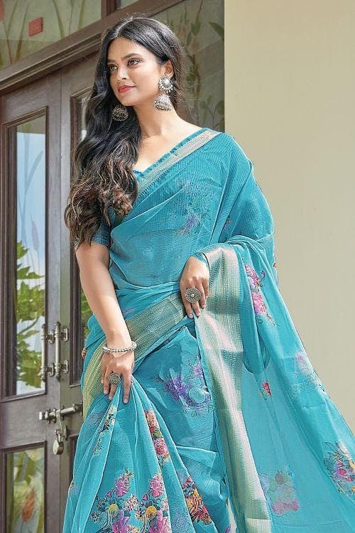 organza saree