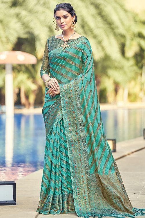 organza saree