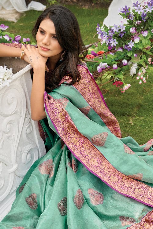 organza silk saree