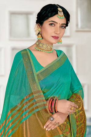 organza saree