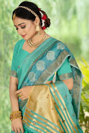 organza saree
