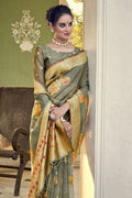 organza saree blouse designs