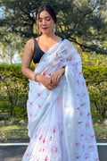 organza saree