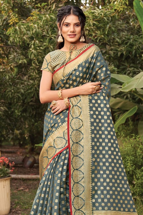 organza silk saree