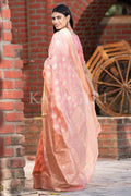 Organza Saree Taffy Pink Organza Saree saree online