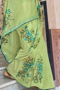 Tea Green Organza Saree