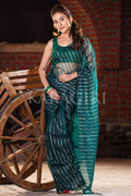 Organza Saree Teal Blue Organza Saree saree online