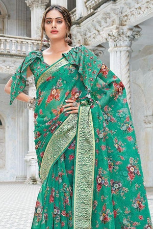 organza saree