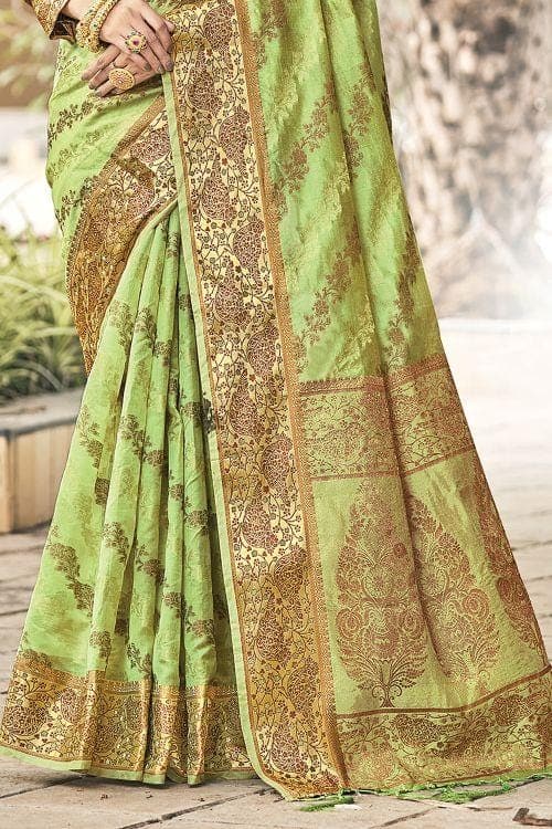 organza saree design