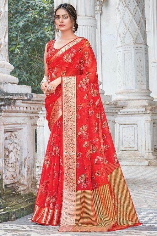 organza saree online