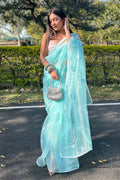 organza saree