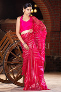 Organza Saree Vibrant Pink Organza Saree saree online