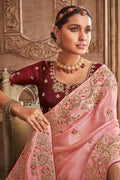 organza silk saree