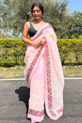 organza saree