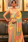 organza silk saree