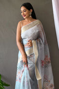 organza saree