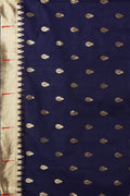 Paithani - Ikat Saree Denim Blue Paithani - Ikat Saree saree online