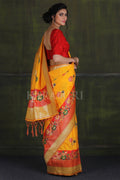 Paithani - Ikat Saree Gold Yellow Paithani - Ikat Saree saree online