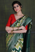 Paithani - Ikat Saree Green Paithani - Ikat Saree saree online