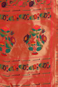 Paithani - Ikat Saree Magenta Pink Paithani - Ikat Saree saree online