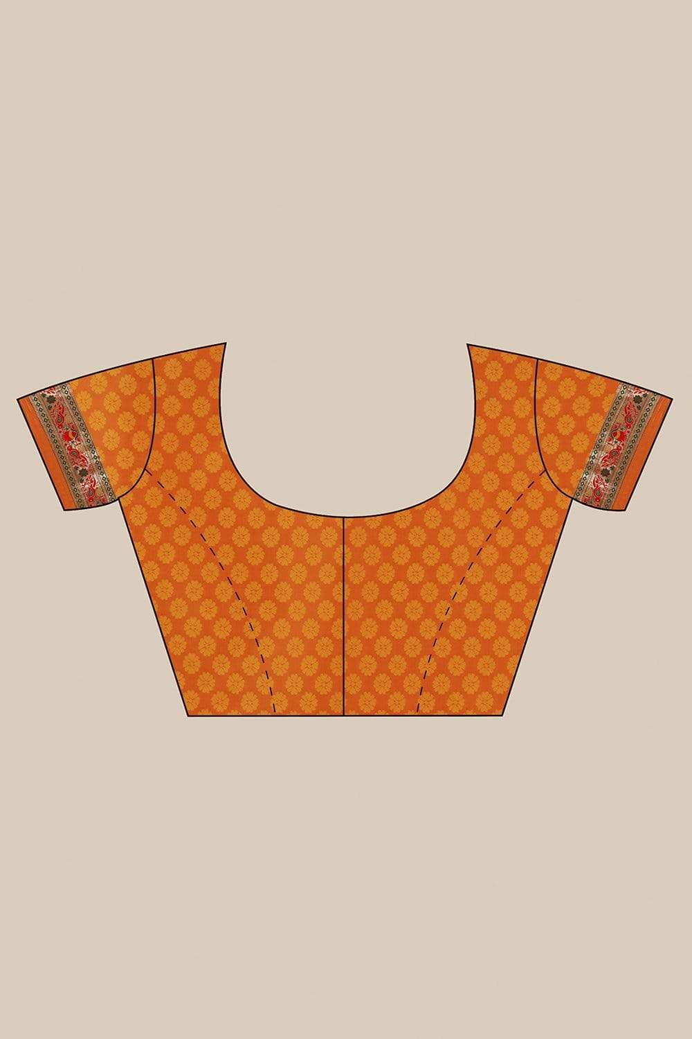 Paithani - Ikat Saree Orange Paithani - Ikat Saree saree online