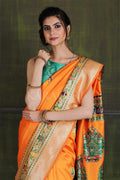 Paithani - Ikat Saree Orange Paithani - Ikat Saree saree online