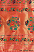 Paithani - Ikat Saree Rose Pink Paithani - Ikat Saree saree online