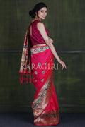 Paithani - Ikat Saree Ruby Red Paithani - Ikat Saree saree online