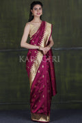 Paithani - Ikat Saree Sangria Purple Paithani - Ikat Saree saree online