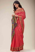 Brick Red Paithani Saree
