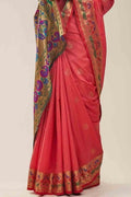 Brick Red Paithani Saree