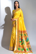 yellow saree