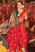 red paithani silk saree