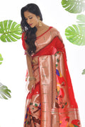 red paithani saree 
