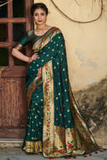 green saree