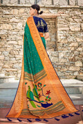 green saree